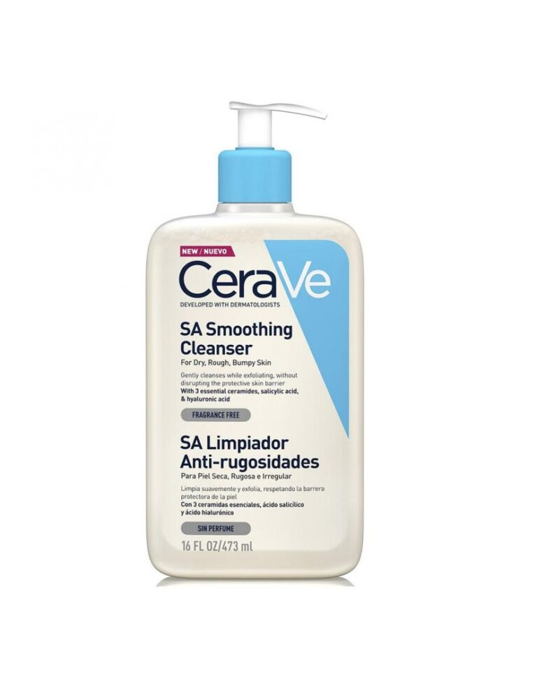 ژل شسستشو سراوی CeraVe مدل SA Smoothing صاف و نرم کننده پوست زبر و خشک