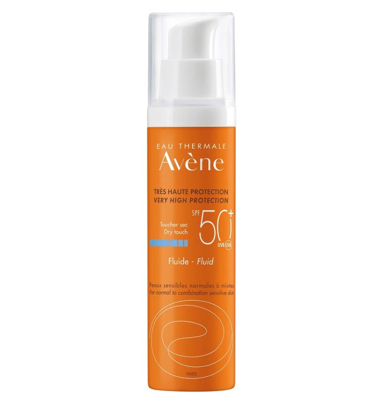 کرم ضد آفتاب فلوئیدی اون Avene SPF50+ مدل Dry Touch حجم 50 میل